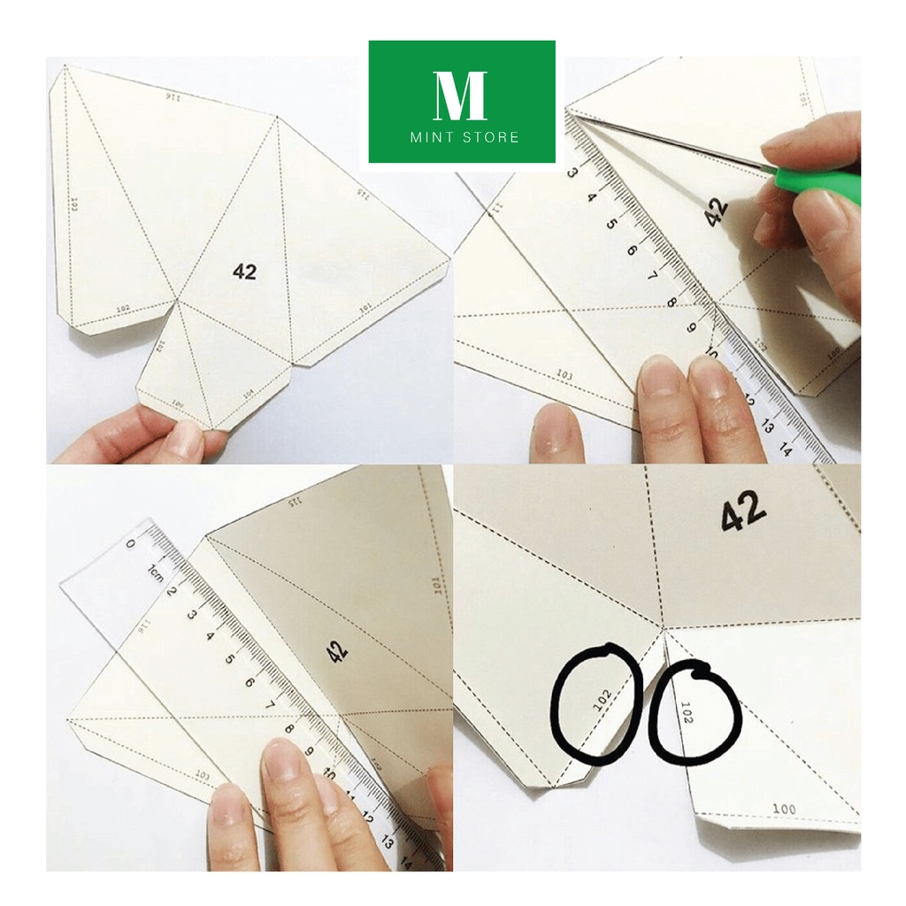 Mua Bộ mô hình giấy tự lắp ráp Baby Fox cute Papercraft 3D, trang trí ...