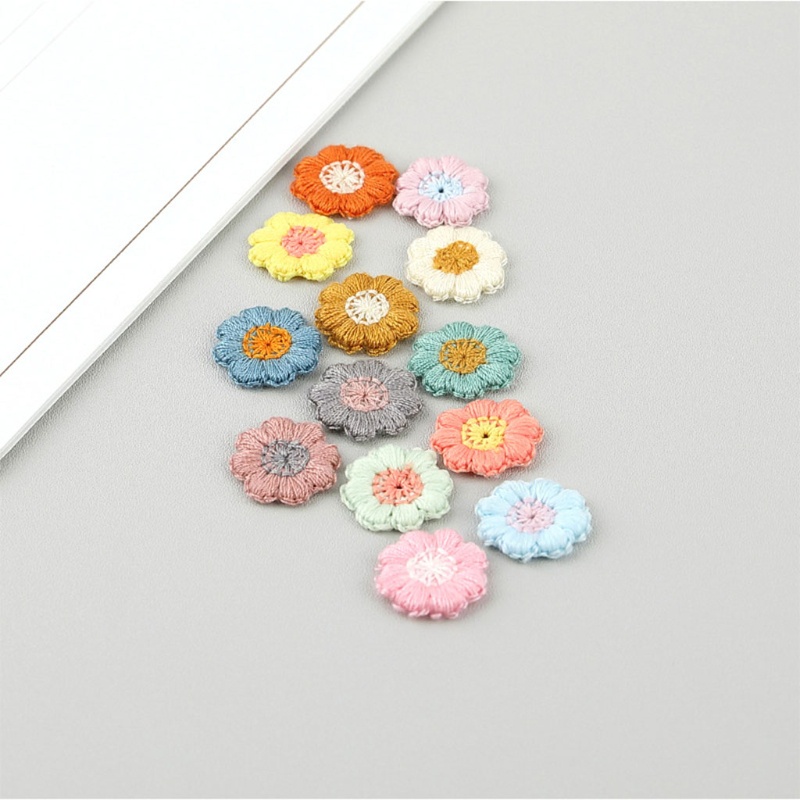 Set 50 Sticker Ủi Thêu Hình Hoa Mận Dễ Thương