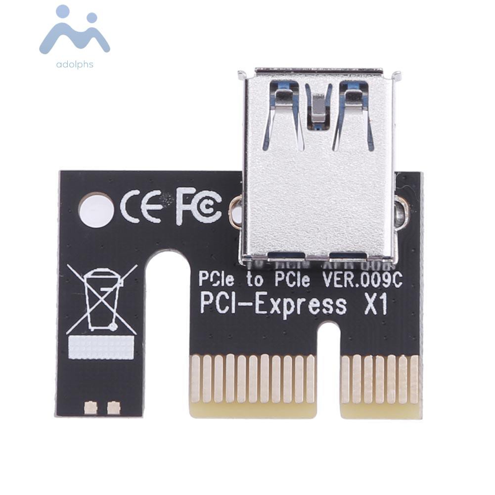 Card Mở Rộng Adolphs 4pin 6pin Sata Power Pci Express 1x Sang 16x Dành Cho Đào Bitcoin