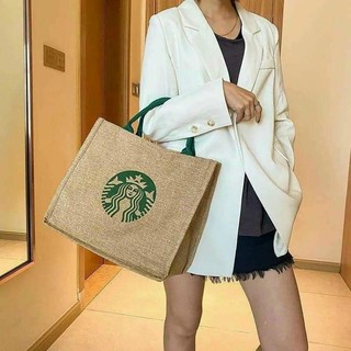 túi cói đi biển túi cói starbuck mẫu đang hot siêu kute