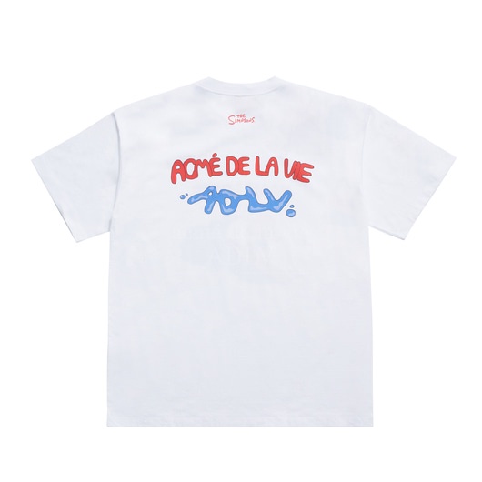 Áo Thun ADLV  basic Authentic | Surging Lisa Short Sleeve T Shirt White, áo phông Acme De La Vie dành cho nam - nữ
