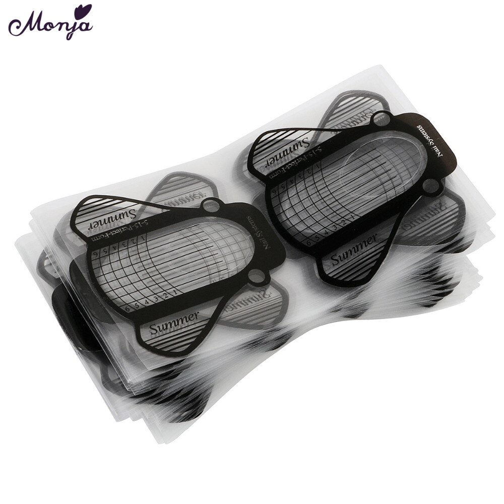 [Hàng mới về] Bộ 20 / 100 Miếng Dán Tạo Hình Móng Tay Trong Suốt Tuỳ Chọn Tiện Dụng