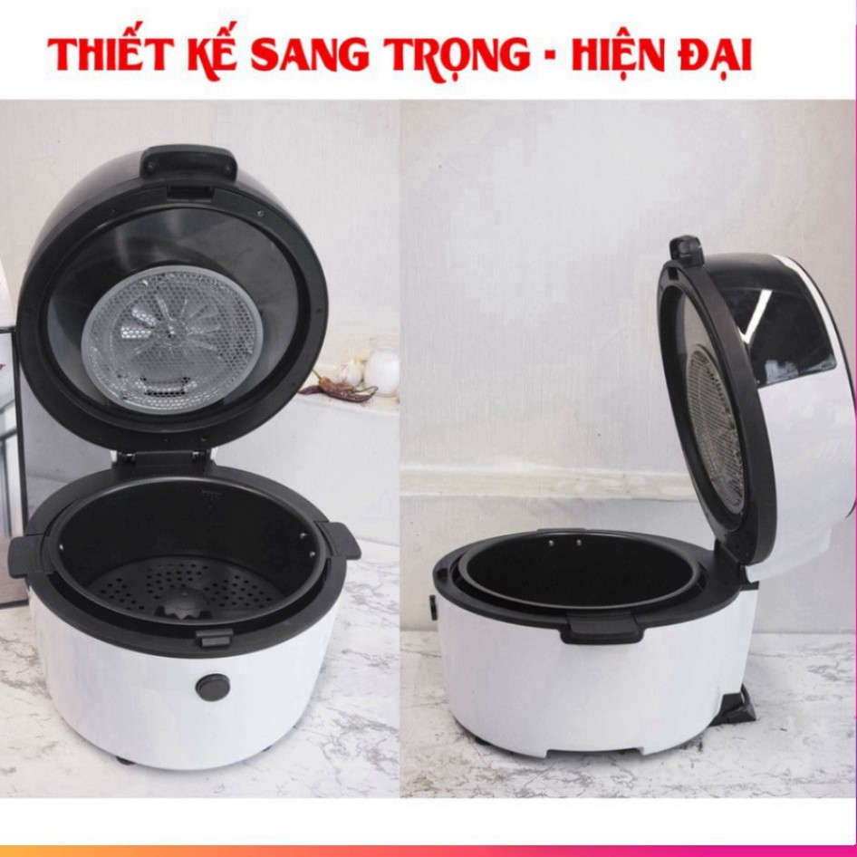 Nồi chiên không dầu MKMAOKE 8 Lít - Bếp chiên không dầu - Có hình thật- Chiên cả con gà to [BẢO HÀNH 12 THÁNG]