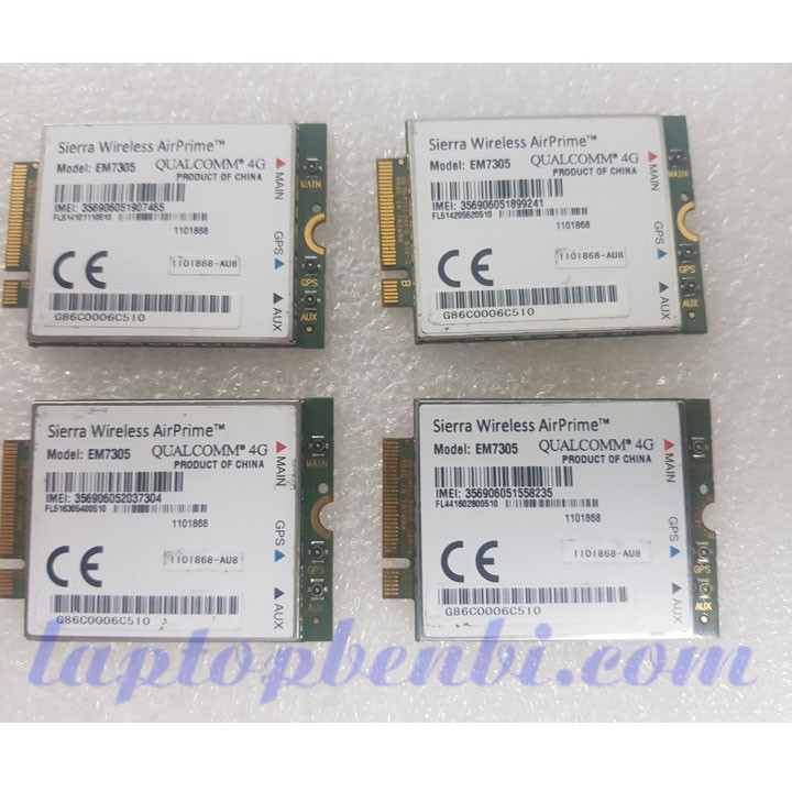 Card WWAN 4G Sierra Wireless AirPrime EM7305 dùng cho laptop Toshiba Tecra,Toshiba Portege Z30-A, Toshiba Portege z10
