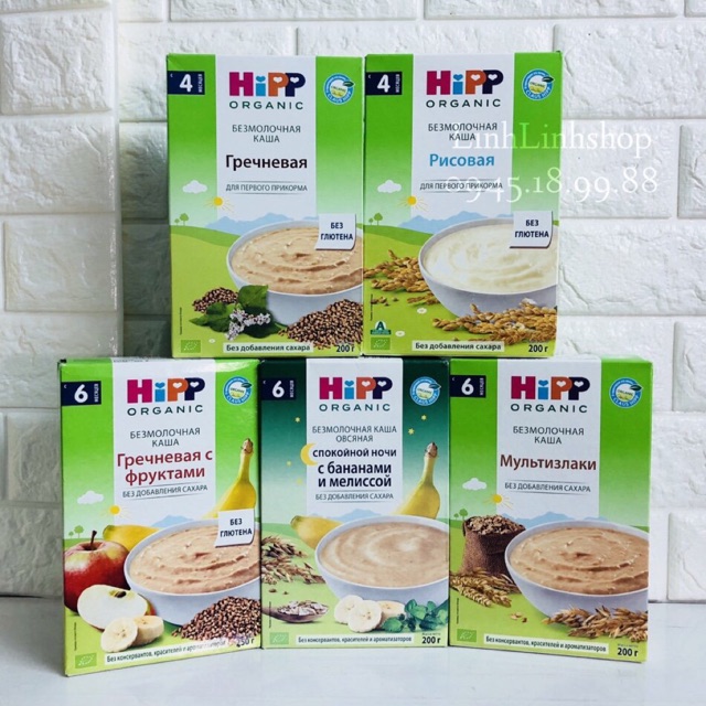 Bột ăn dặm Hipp Organic Nga