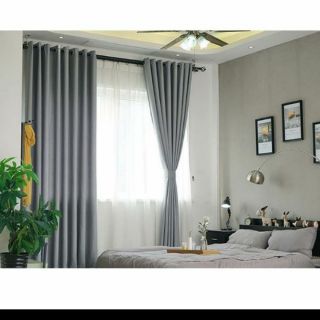 Rèm cửa sổ màu xám