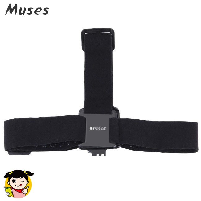 ready stock PULUZ Waterproof Head Band Mount Adjustable Elastic Head Band Strap for GoPro Hero 5 4 Session 3+3 2 1