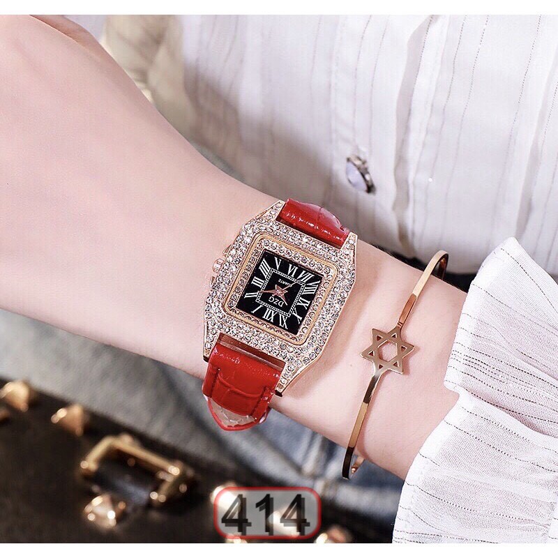 ĐỒNG HỒ NỮ DÂY DA DZG MẶT VUÔNG 414 KAMY SANG CHẢNH CỰC HOT | BigBuy360 - bigbuy360.vn