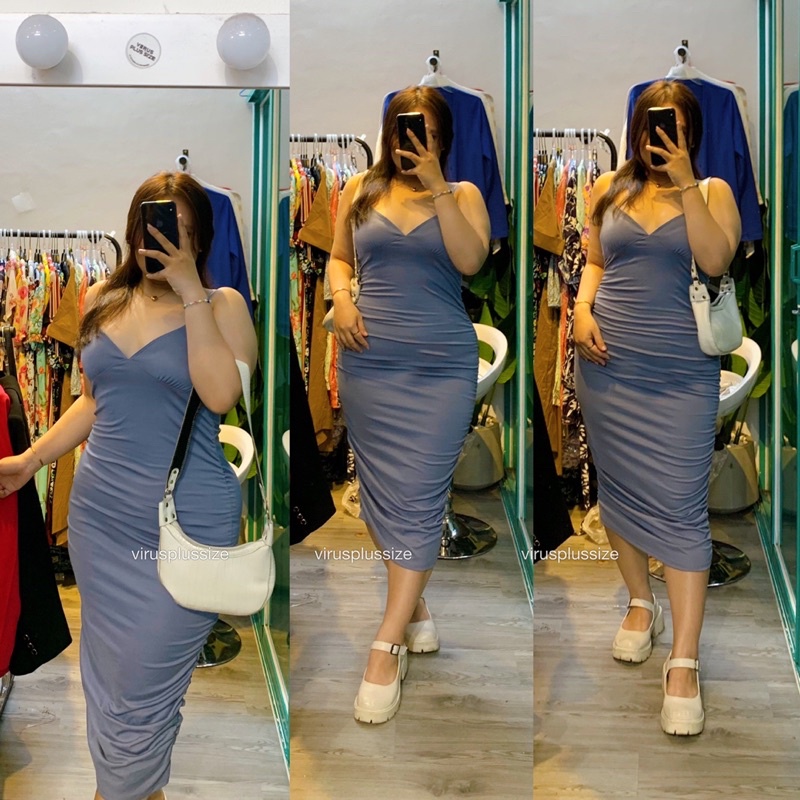 Đầm midi body F21 xuất xịn bigsize