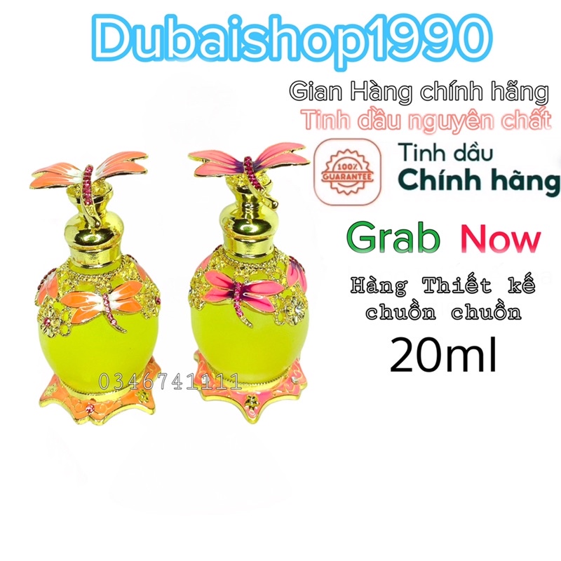 Tinh dầu nước hoa Dubai hàng thiết kế cao cấp chuồn chuồn cam