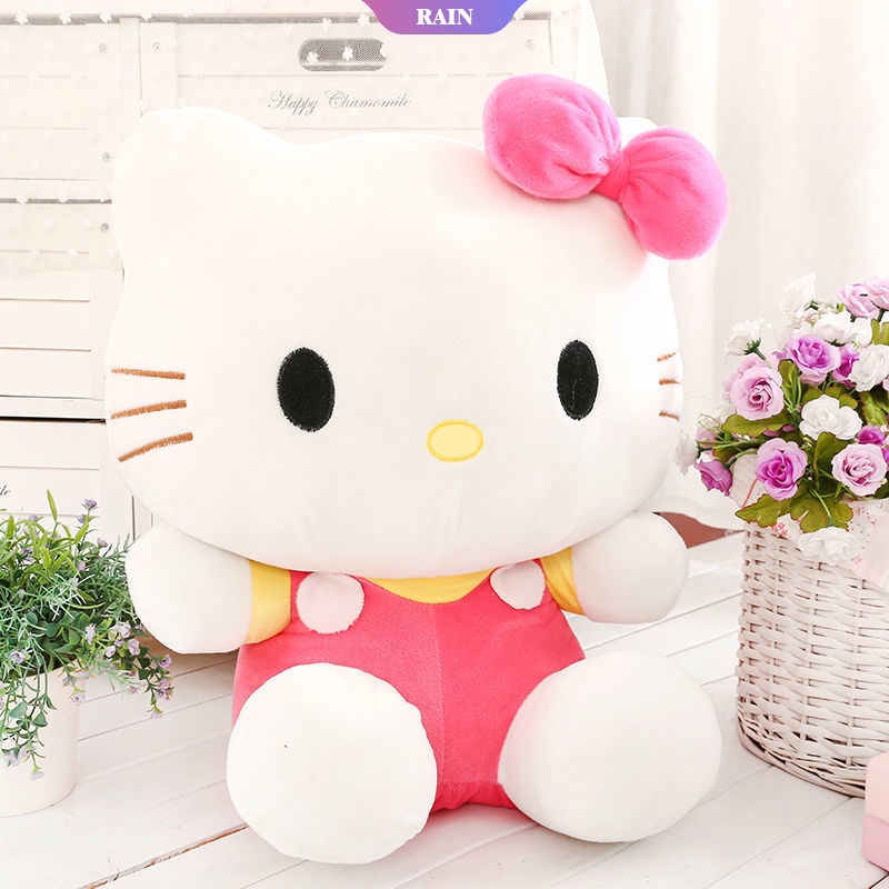 Thú Nhồi Bông Hình Hello Kitty Sanrio Dễ Thương 20cm Trang Trí Phòng Cho Bé