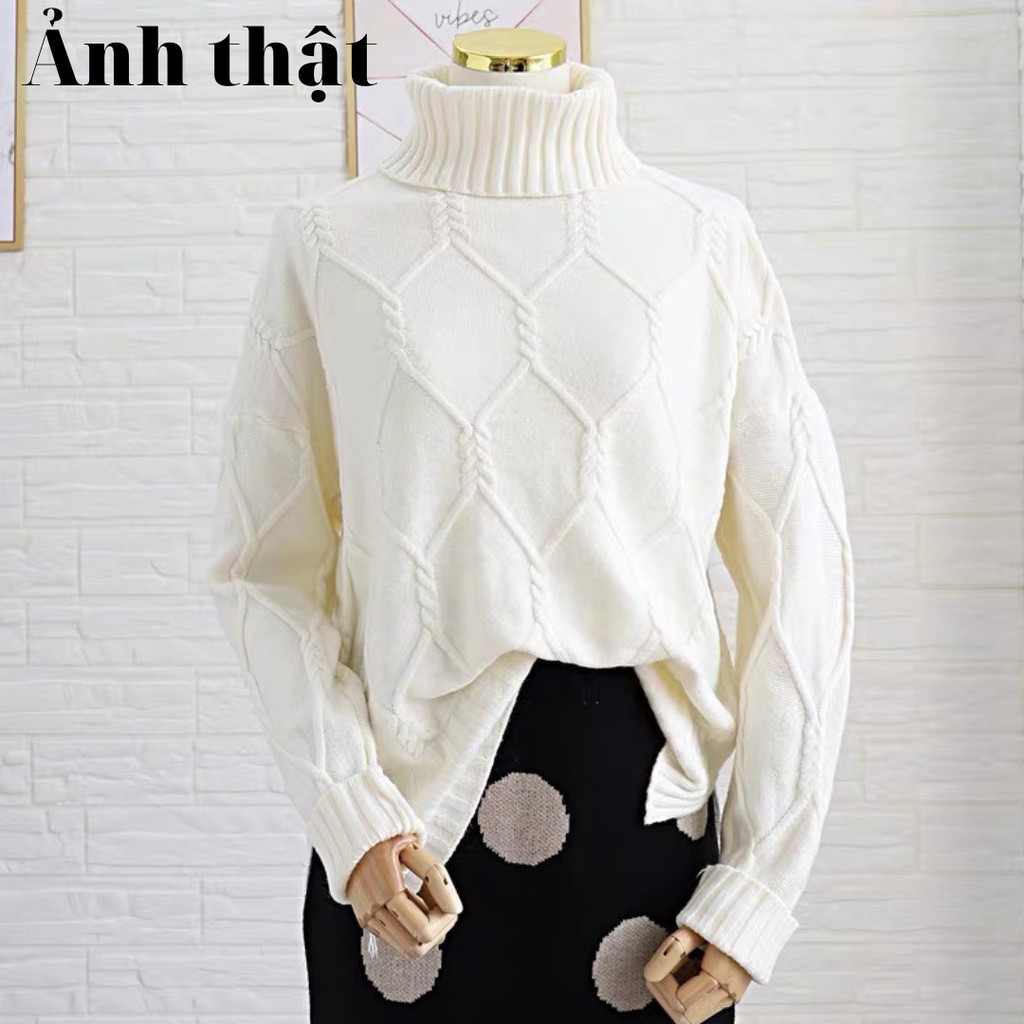 Áo len cổ lọ phong cách Hàn Quốc L096 | BigBuy360 - bigbuy360.vn