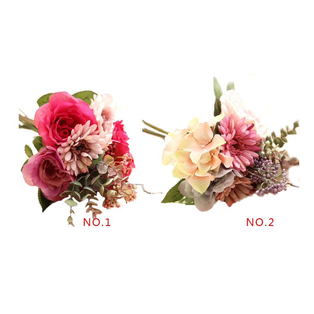 Bó hoa giả tuyệt đẹp dùng trong trang trí tiệc/đám cưới/ nhà ở