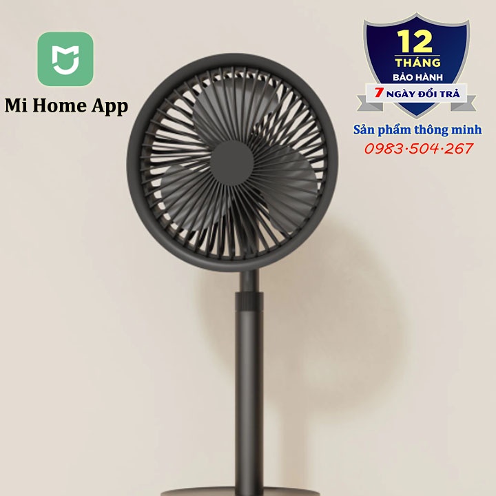 Quạt tích điện để bàn Xiaomi Solove F3/Solove F5/Solove F5i - 4000mAh - Kết nối APP Mi Home - 12 giờ sử dụng
