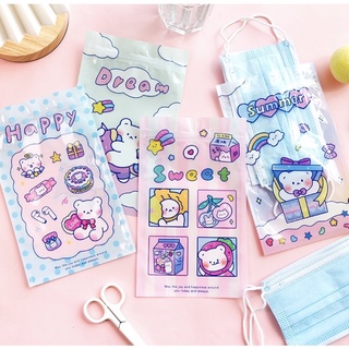 Túi zip hoạt hình cute | có sẵn |