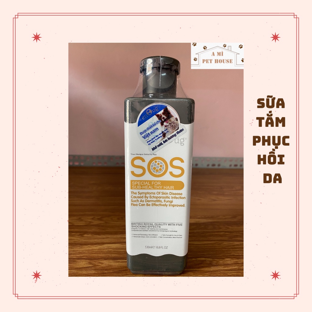 Dầu tắm chó mèo | thú cưng SOS 530ml