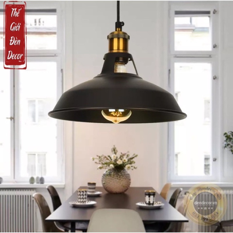 Đèn thả chao đèn hở cổ T032 , Đèn treo thả trần hiện đại trang trí bàn ăn quán caf