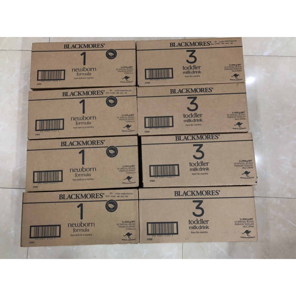 Sữa Blackmores đủ số 1,2,3 mẫu mới 900g