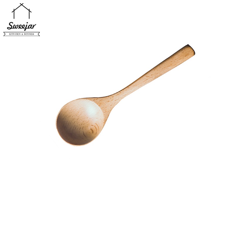 Thìa/ Muỗng gỗ SWEEJAR cán dài nấu nướng tiện lợi cho nhà bếp