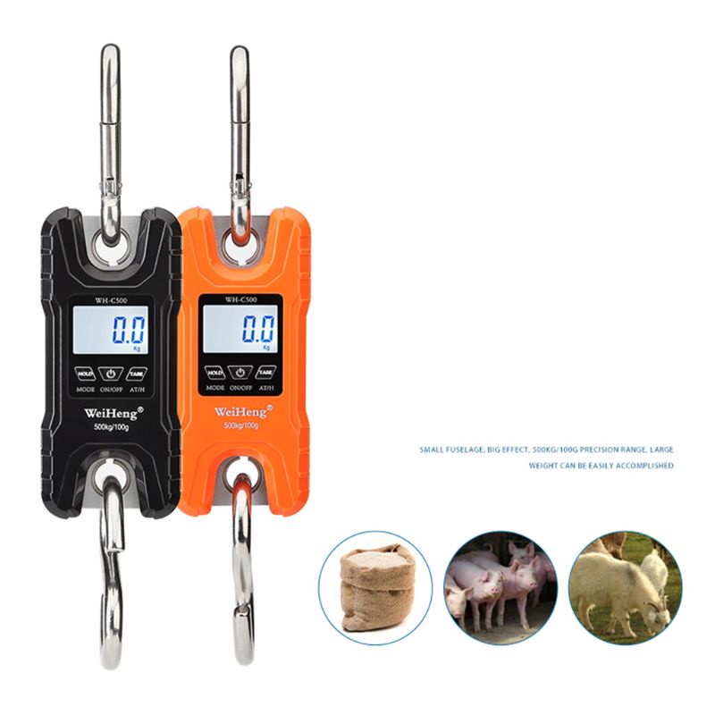 Cân Kỹ Thuật Số Cầm Tay 500Kg / 1000Lb Tiện Dụng Cho Câu Cá / Garage