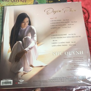 Đĩa than Như Quỳnh - Duyên Phận (Chính Hãng) [Vinyl LP] - Đĩa than nhạc Việt Nam -