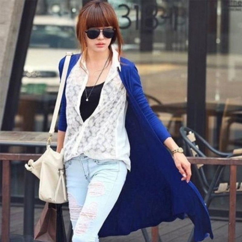 Áo khoác cardigan nữ dáng dài phong cách cá tính thời trang