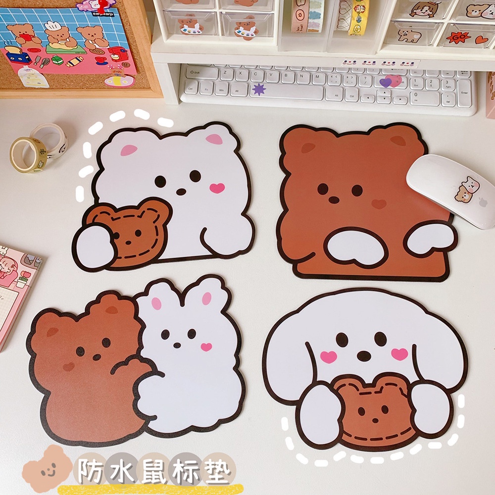 Tấm lót chuột, Bàn di chuột, Mousepad, Dễ thương cute phô mai que (20x20x0.3cm)