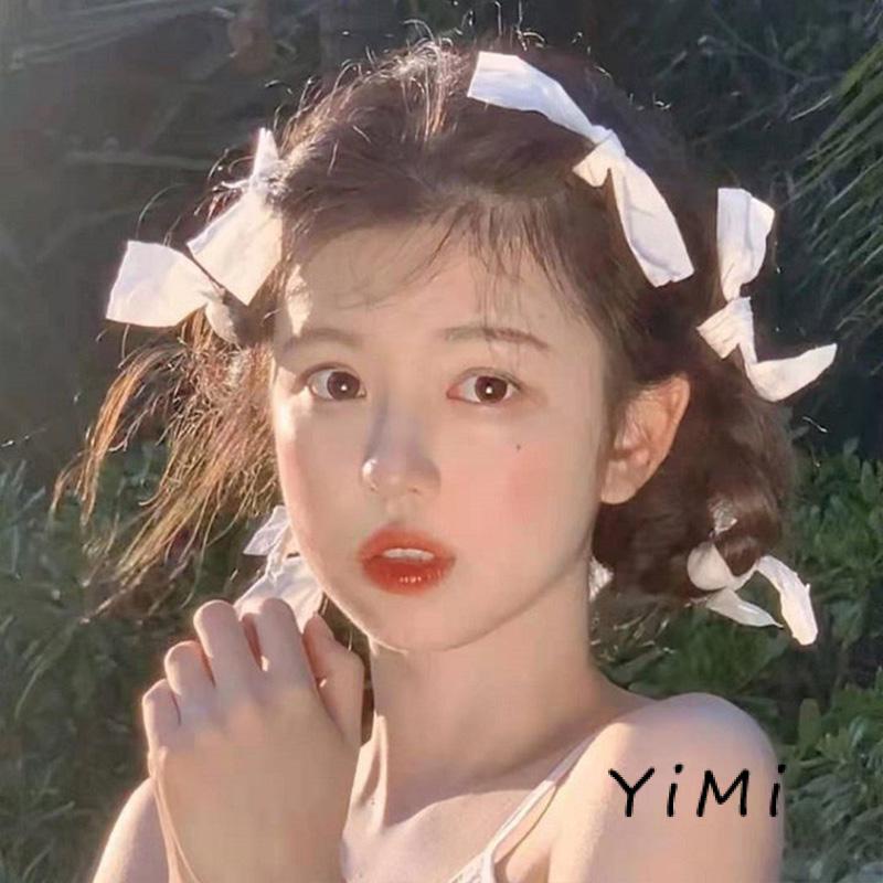 Kẹp tóc vải trang trí hình nơ dễ thương phong cách lolita Hàn Quốc nữ tính