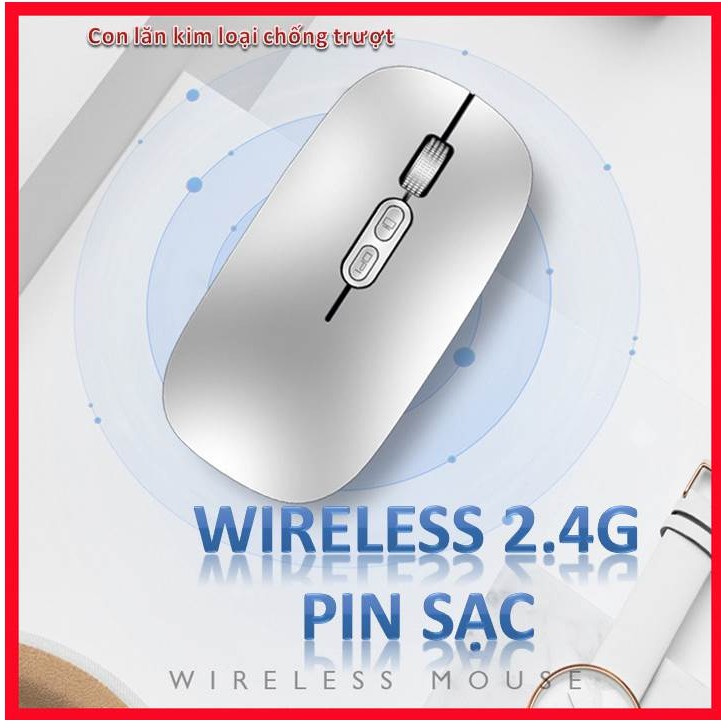 chuột không dây wireless Pin sạc M103  siêu mỏng, bền, đẹp, tinh tế