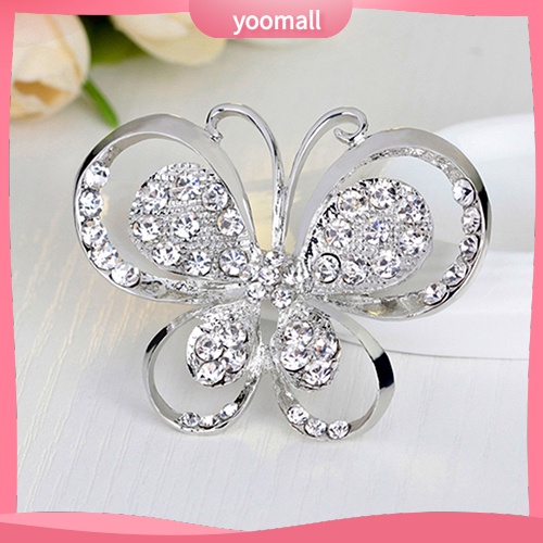 Ghim Cài Áo Hình Bướm Đính Đá Thời Trang Cho Nữ