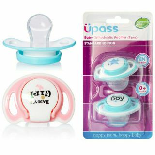 Vỉ 2 cái ti ngậm cho bé không bpa upass up0282n / up0284n - thái lan