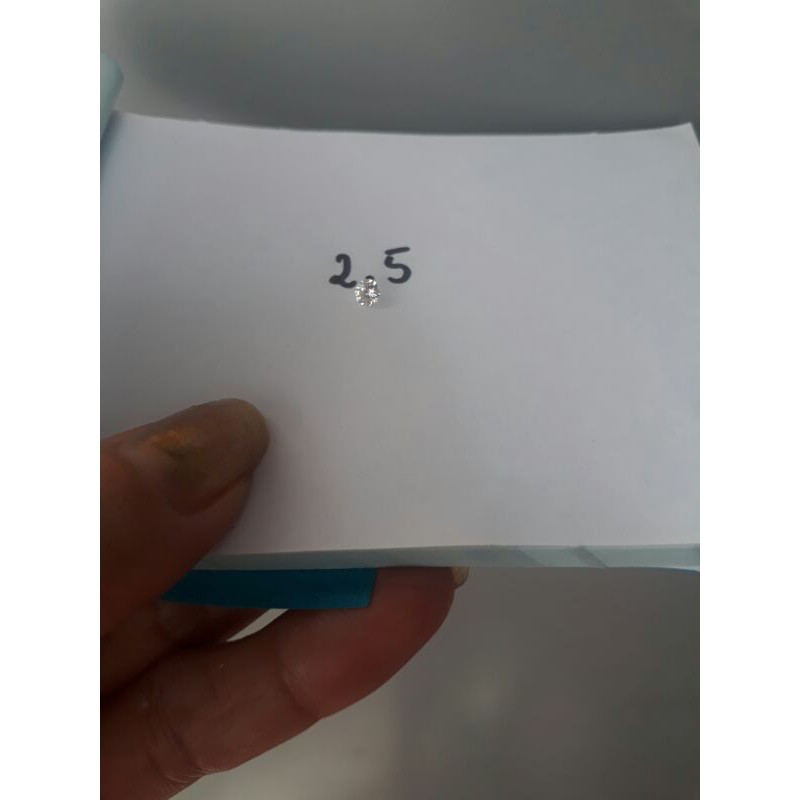 Đá Đính Răng, Đá nữ Trang cao cấp 2.5 combo 2 viên