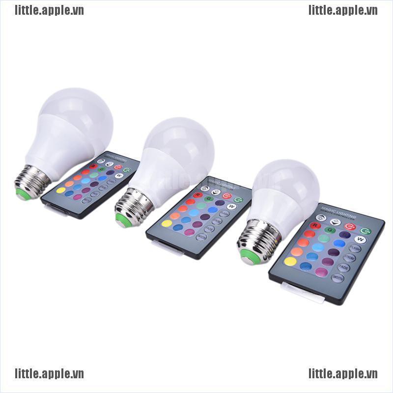 [Little] New E27 Dimmable RGB LED Light Color Changing Bulb with Remote Control 85-265V [VN]