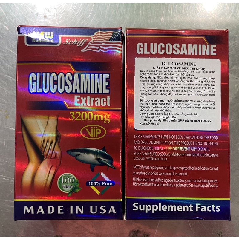 GLUCOSAMINE 3200mg  - Lọ 100 viên