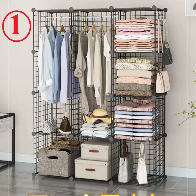 Combo 15 tấm lưới lắp ghép tủ đa năng Kệ tab đầu giường ( Tặng kèm chốt )
