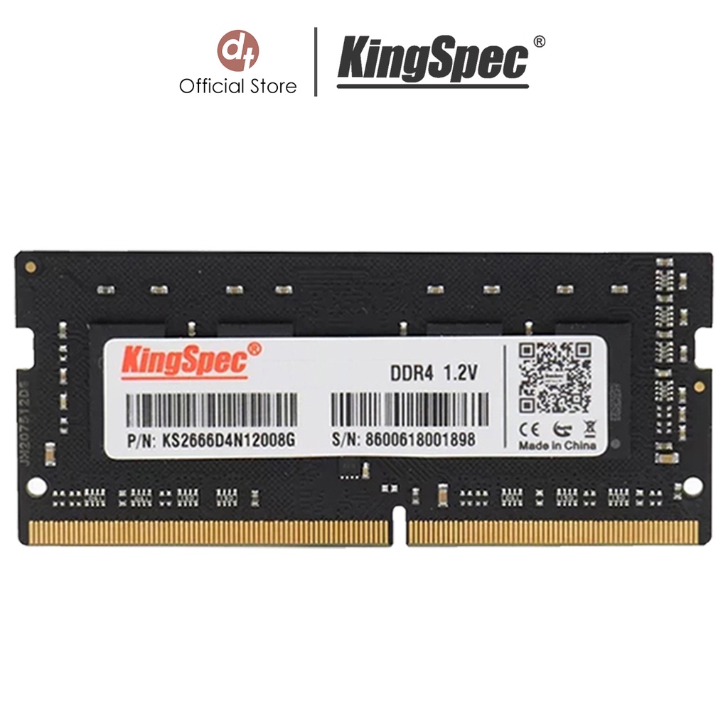 [Mã BMBAU300 giảm 10% đơn 499K] RAM Laptop 4GB / 8GB DDR4 2666MHz / 3200MHz KingSpec | KSN Series Hàng Chính Hãng