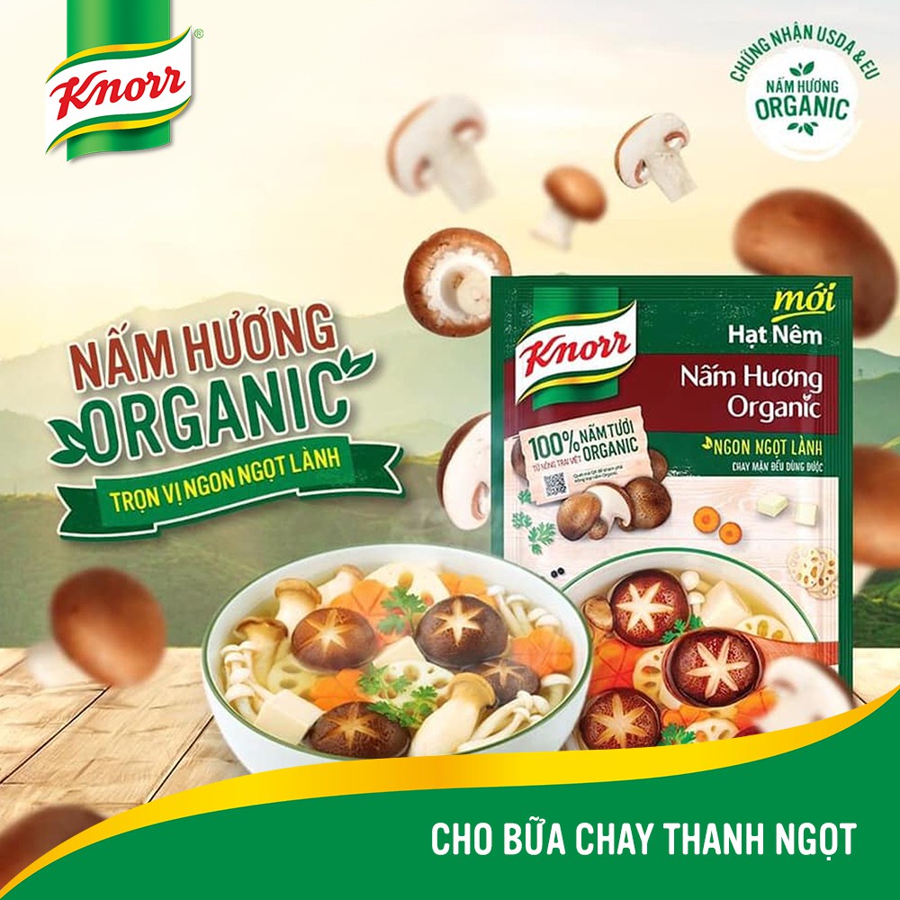 Hạt Nêm Knorr Nấm Hương Organic 380g - 170g