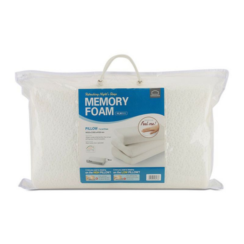 Gối Memory Foam 50D cong Lock& Lock HLW111 50*30cm