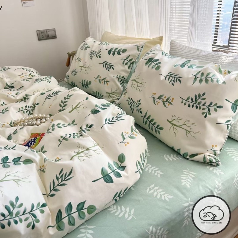 Bộ Chăn Ga Gối ❤️ Cotton Living hoa đủ mọi size đệm cotton 100% chăn ga Hàn Quốc Mượt Decor nhập khẩu chính hãng