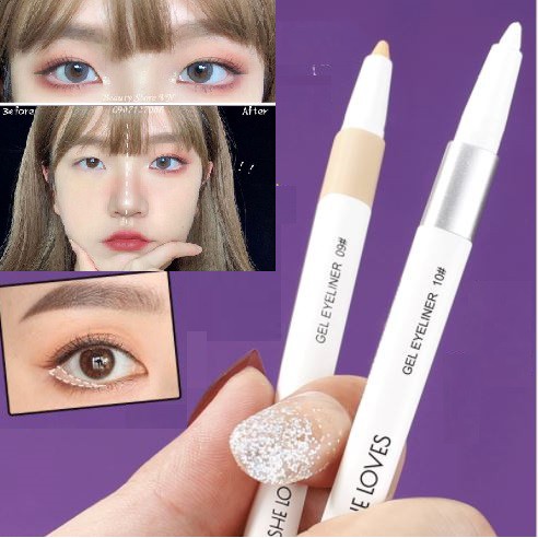 Chì Kẻ Mắt Màu Trắng Làm cho mắt to tròn - Snow White Soft Eyeliner Penci