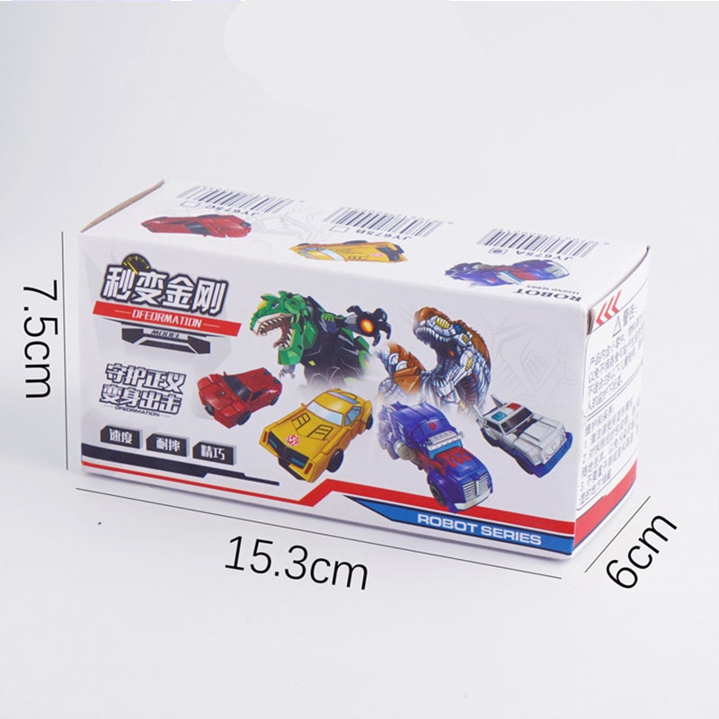 Mô Hình Đồ Chơi Xe Hơi Biến Hình Rô Bốt Mini 2 Trong 1 Cho Bé