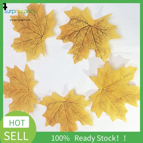 Set 100 Lá Phong Giả NhiềU MàU TuyệT ĐẹP Trang Trí TiệC