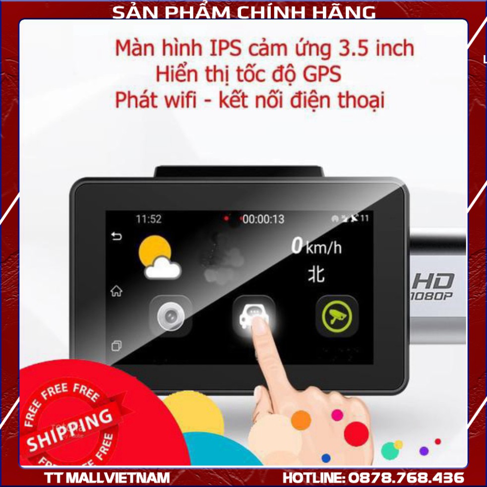 (Xe) camera hành trình ô tô kết nối Wifi 3G GPS xem từ xa truyền hình trực tuyến định vị từ xa