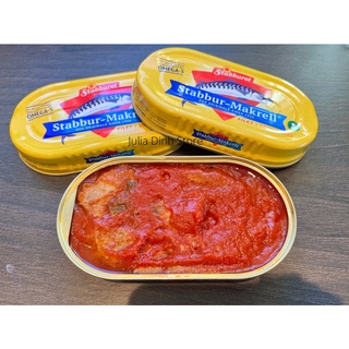 Combo 3 hộp cá phile STABBUR MAKRELL Na Uy sốt cà 170gram