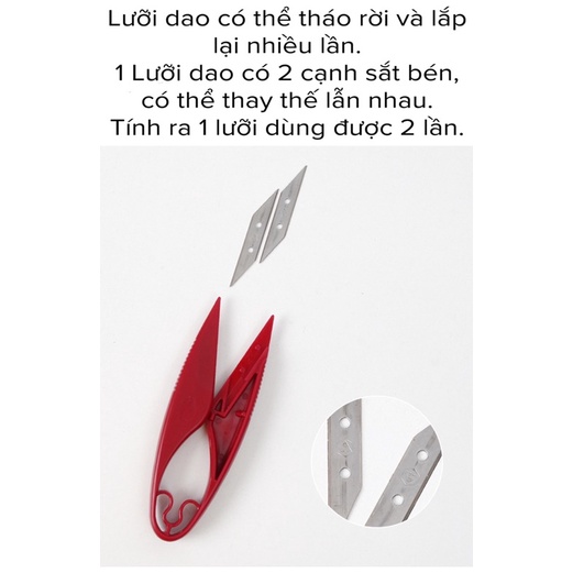 Kéo bấm xịn, có lưỡi thay