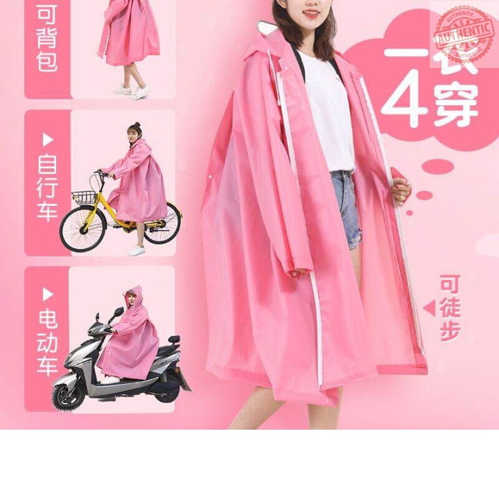 Áo Mưa Áo Mưa Mẫu 2021 Áo Mưa Người Lớn Đi Xe Bình Ắc Quy Đi Xe Nữ Thời Trang Một Người Xe Điện Chống Mưa Bão Toàn Thân