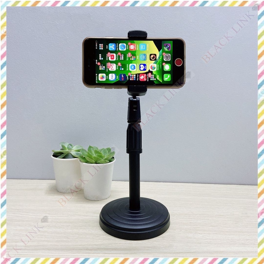 Giá Đỡ Điện Thoại Để Bàn Học Online, Đế Chân Tròn Kẹp Xoay 360 - Kệ Đỡ Điện Thoại Quay Video Tiện Lợi Đa Năng