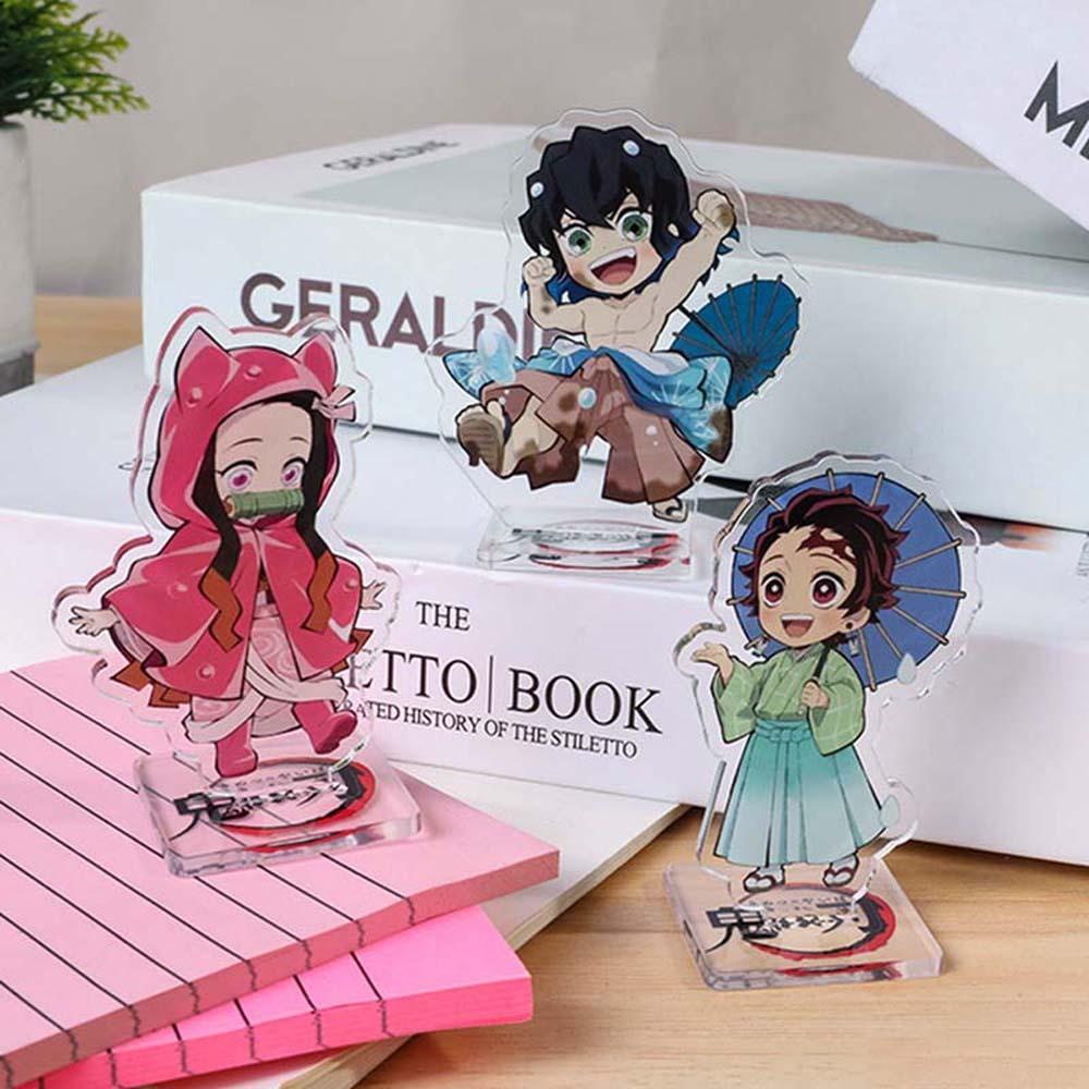 Thẻ Anime Demon Slayer Tomioka Giyuuu Agatsuma Zenitsu Kamado Tanjirou Bằng Acrylic Để Bàn Trang Trí