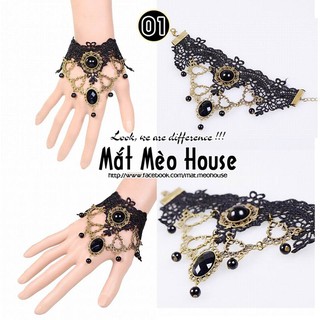 Vòng tay ren gothic