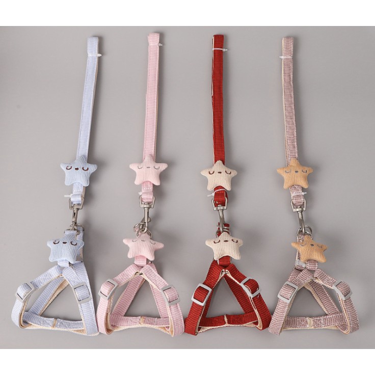 Dây dắt chó mèo lớn hình ngôi sao 1,5cm 15kg phụ kiện cho thú cưng dẫn đi Con Mèo Xiêm